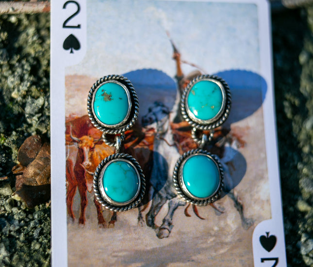Sonoran Turquoise Dangle Earrings