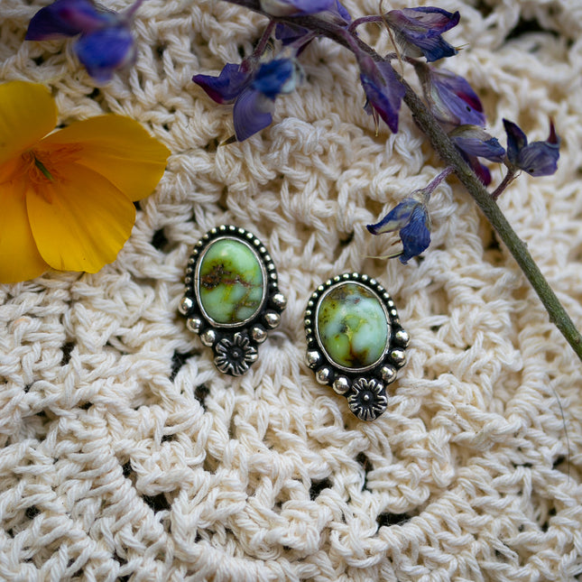 Palomino Floral Studs