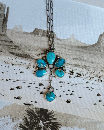 Naja Drop Turquoise Necklace