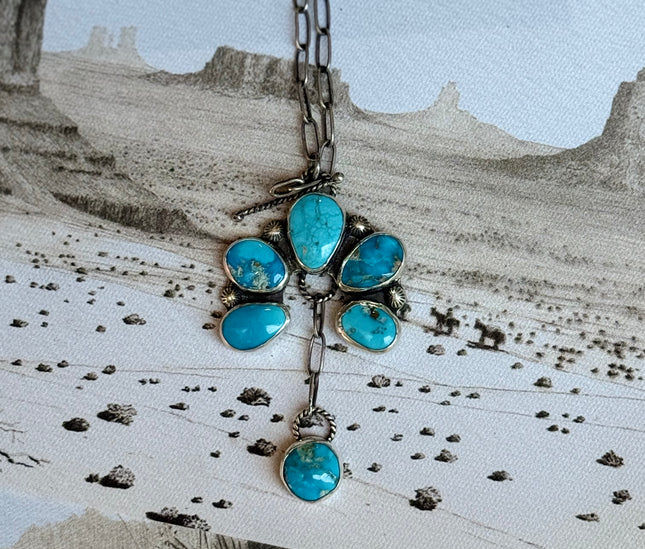 Naja Drop Turquoise Necklace