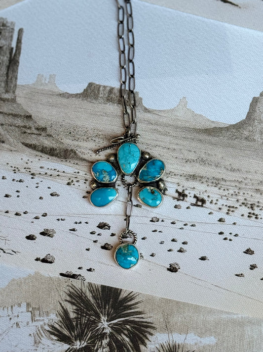 Naja Drop Turquoise Necklace
