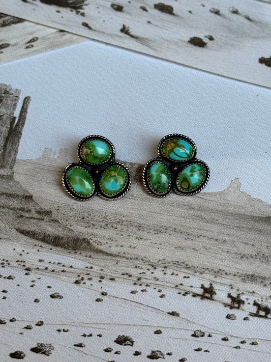 Sonoran Mountain Trio Stud Earrings