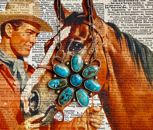 Nacozari Turquoise Blossom Necklace