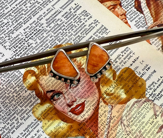 Orange Spiny Studs