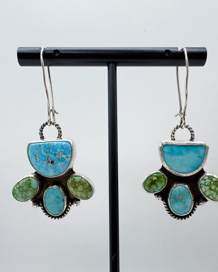 Whitewater & Sonoran Turquoise Dangle Earrings