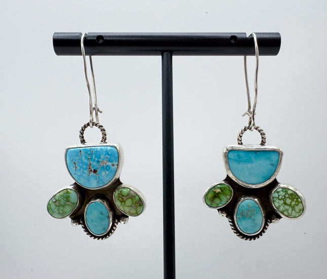 Whitewater & Sonoran Turquoise Dangle Earrings