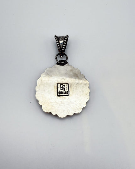 Turquoise and Spiny Oyster Pendant