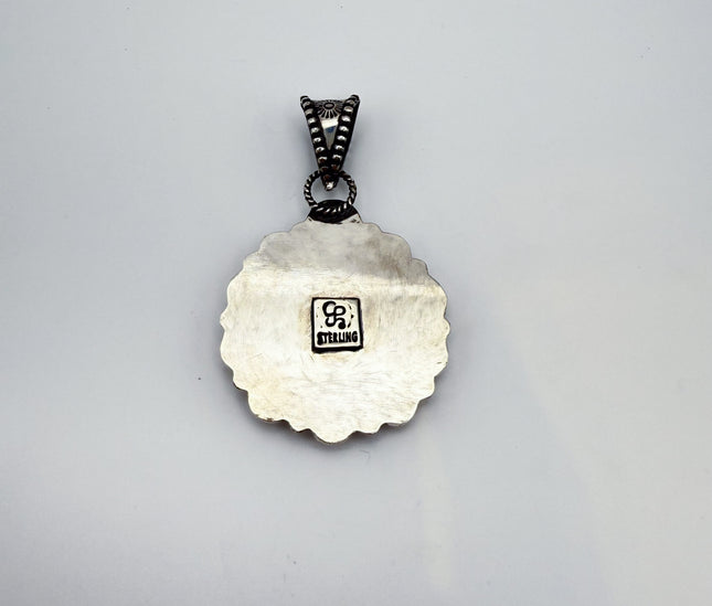 Turquoise and Spiny Oyster Pendant