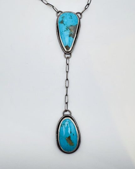Sonoran Turquoise Lariat Necklace