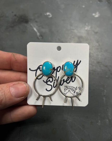 Sonoran Turquoise Hoops