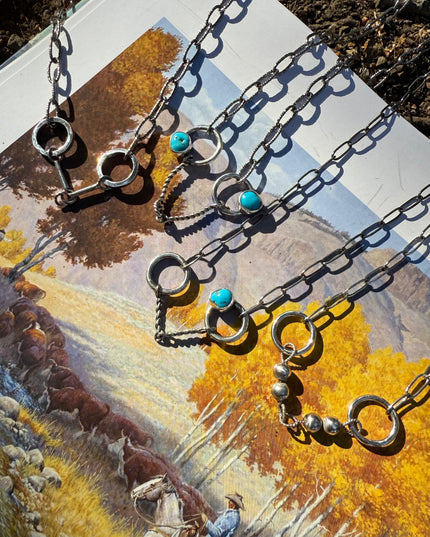 Smooth Sterling Snaffle Bit Necklace