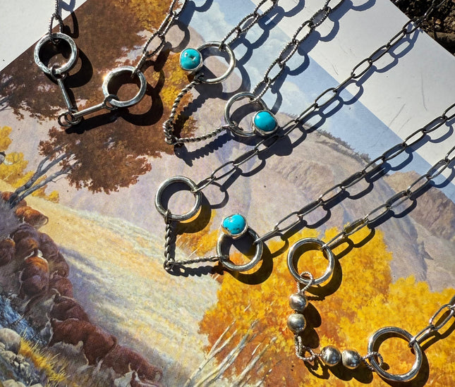 Smooth Sterling Snaffle Bit Necklace