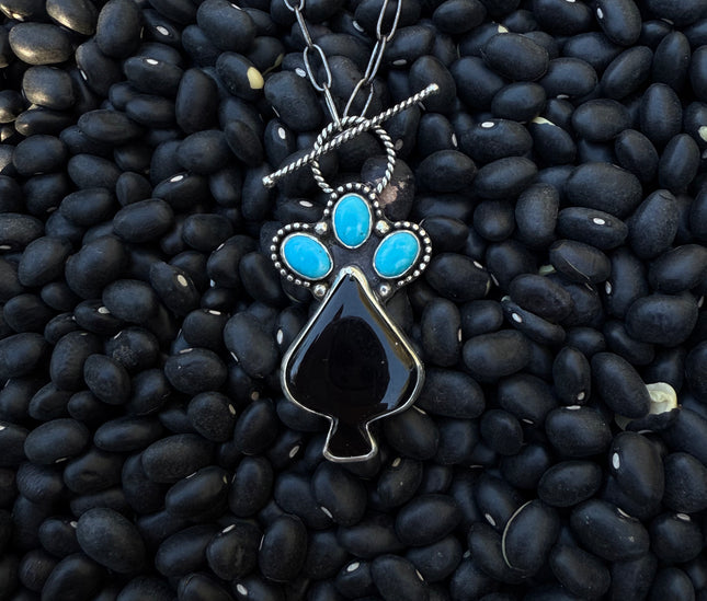 Spade and Kingman Necklace