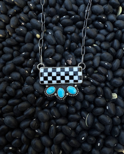 Checker Bar Necklace