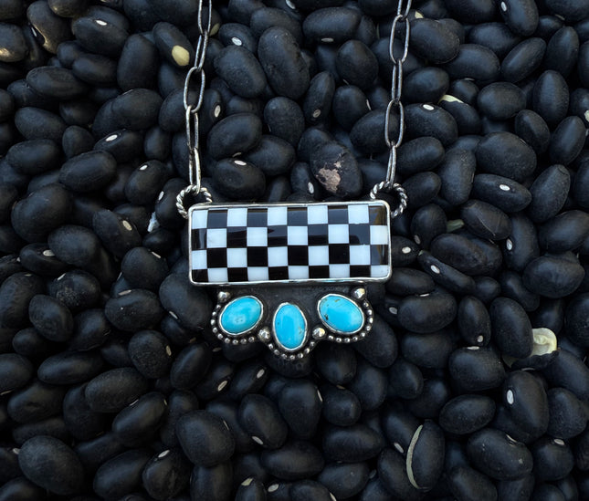 Checker Bar Necklace