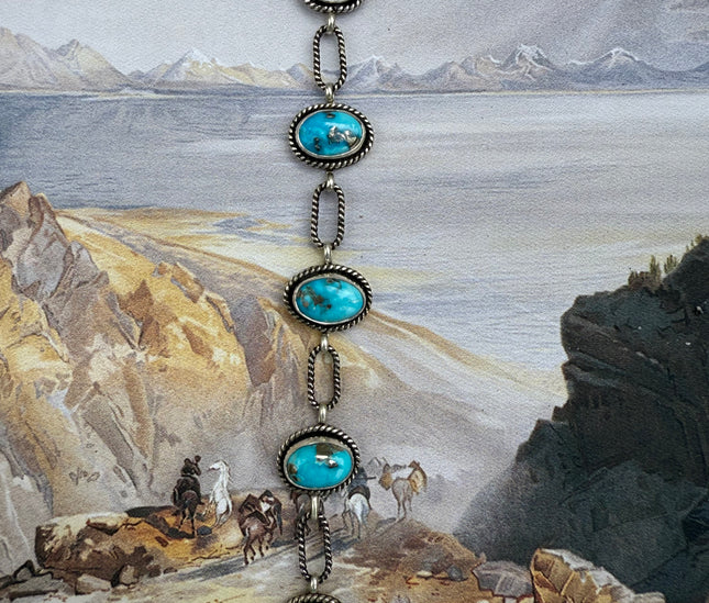 Blue Bird Cascade Necklace