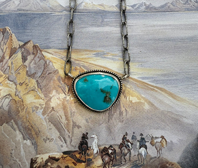 Sleeping Beauty Single-Stone Necklace