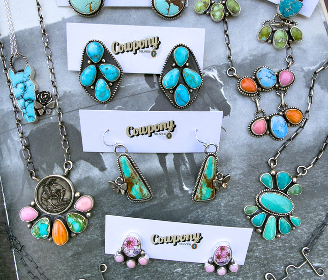 Sonoran Turquoise Cluster Necklace 18"