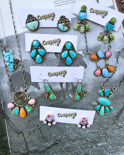 Blue Jay Cluster Earrings
