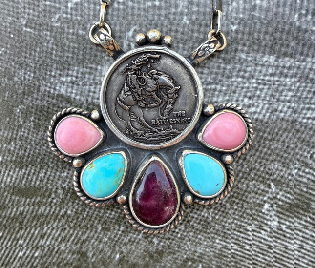 Rattlesnake Nickel Necklace