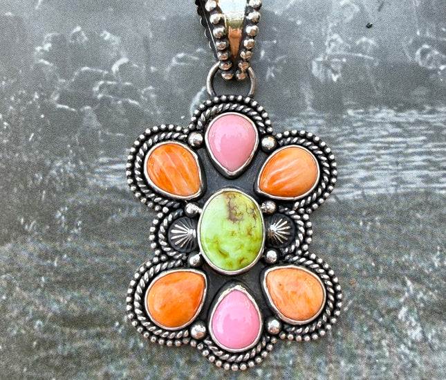 Mixed Stone Pendant